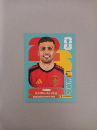 Cromo Rodri España Mundial 2026 Panini