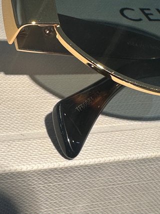 Gafas de sol Celine Triomphe Doradas y Verdes UVA