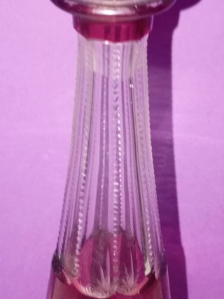 Cristal Bohemia Rojo Tallado