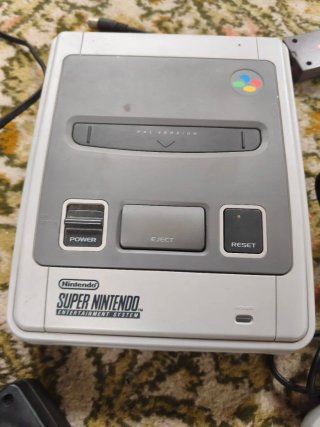 Lote completo Consola Super Nintendo con 4 juegos