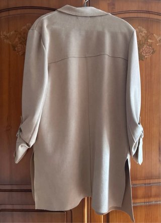 Chaqueta fina mujer beige talla única