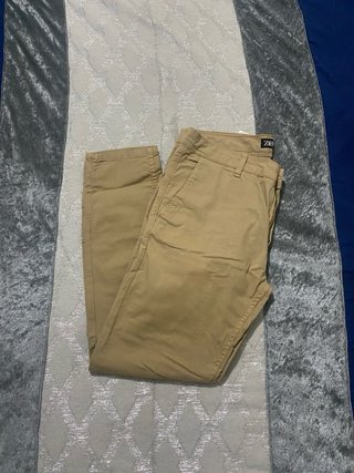 Calças Zara Homem Bege