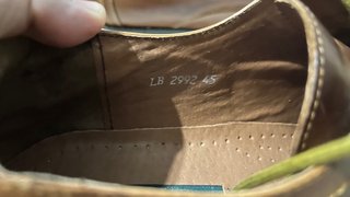 Zapatos de cuero marrón talla 45
