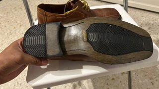 Zapatos de cuero marrón talla 45