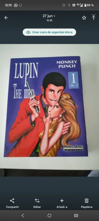 manga lupin tomo 1 monkey punch