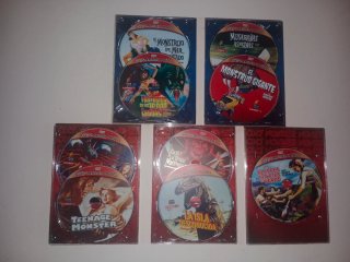 Pack 2 Cajas DVD Cult Monster Movies Terror