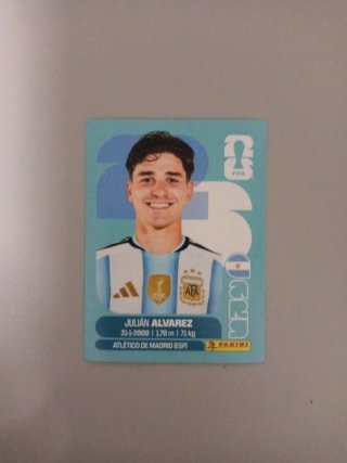 Cromo Julián Álvarez Panini Mundial 2026
