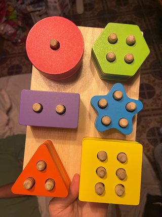 Juego Montessori Madera Encajar Formas