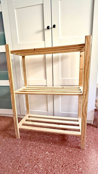 Estantería de madera 3 baldas