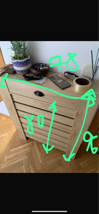 Mueble cubre radiador de madera