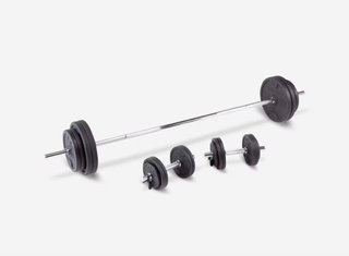 Kit Mancuernas, Pesas y Barras Musculación 93 kg