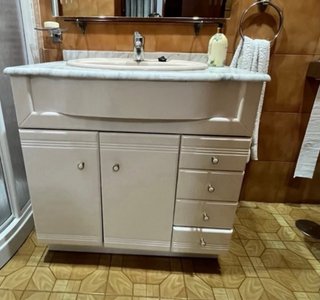 Mueble de baño Civiv madera y mármol
