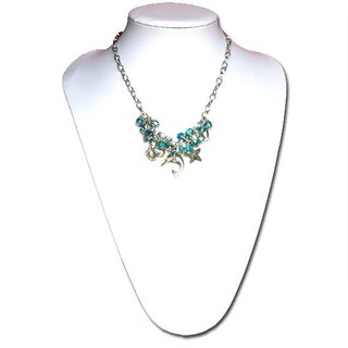 Conjunto Marítimo Collar y Pendientes de Cristales