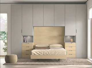 DORMITORIO PUENTE DE MATRIMONIO CON ARMARIOS Y CA
