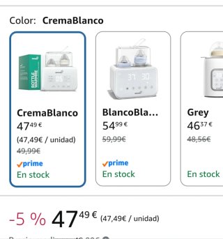Esterilizador y calienta biberones