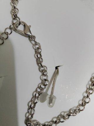 Set collana e orecchini fiori rossi