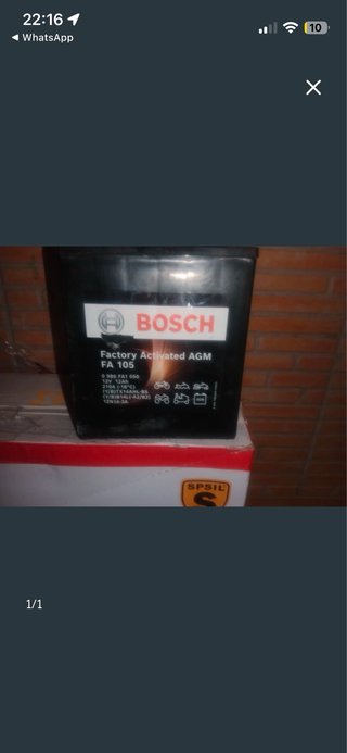 Batería Bosch FA 105 AGM