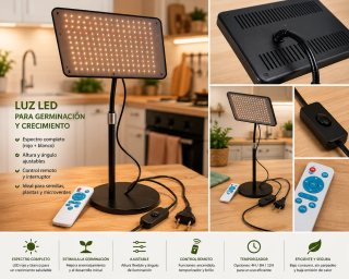 Luz LED Germinación y Crecimiento