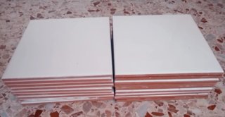 Azulejos blancos brillo