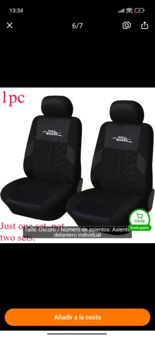 Fundas de asiento Auto Youth (2 unidades)