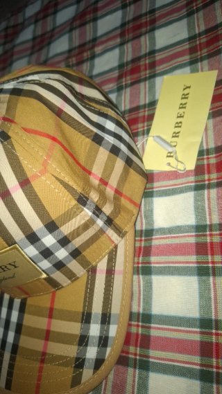 Gorra Burberry Clásica Beige Multicolor