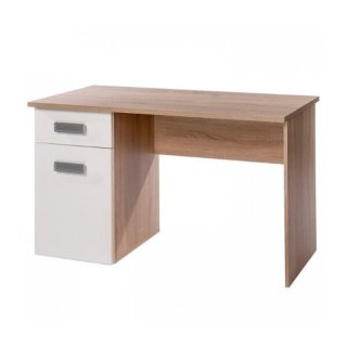 Escritorio madera y blanco, está desm. y costo127€