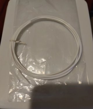 Amostra de filamento PLA 1.75 branco