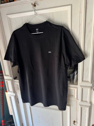 Camiseta Gap Negra Talla XL Manga Corta