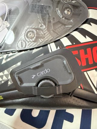 Casco Moto SHOEI Negro Rojo Blanco