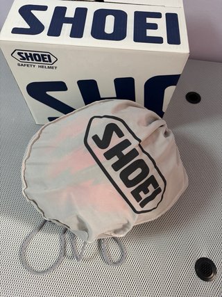 Casco Moto SHOEI Negro Rojo Blanco