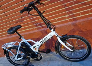 Bici Eléctrica Nilox Plegable Blanca