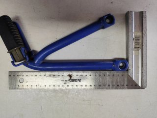 Estriberas Traseras Acompañante Moto Azul