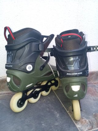 Patines en línea Rollerblade verdes