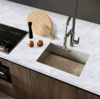 Papel Adhesivo Mármol Blanco con betas grises