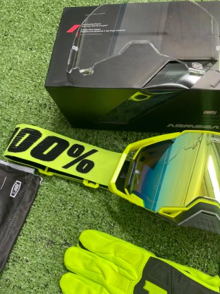 Guantes y Gafas Motocross 100% Fox
