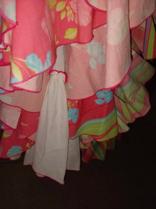 Vestido Flamenca Rayas y Flores