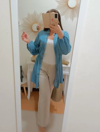 Camicia lunga jeans 'Yamamay'
