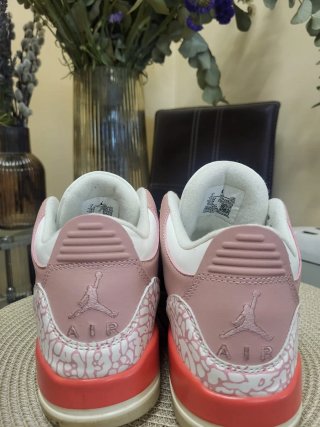 Zapatillas Jordan Air 3 Rosa y Blanco