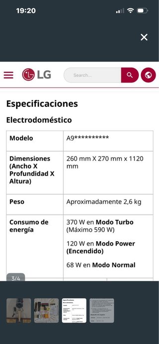 Aspirador LG CordZero A9 Kompresor