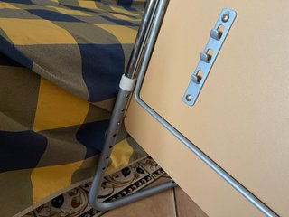 Mesa auxiliar plegable madera y metal