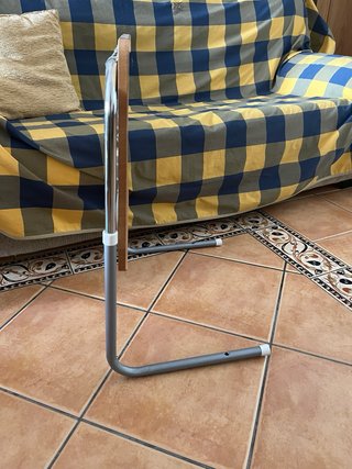 Mesa auxiliar plegable madera y metal