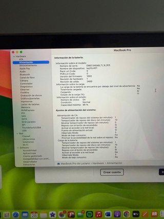 MacBook Pro 13 M2 512GB SSD 8GB RAM Gris Espacial