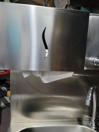 Lavamanos profesional a pedal de acero inoxidable
