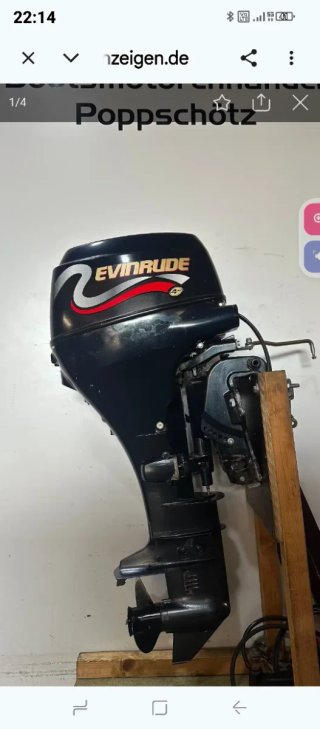 Motor Evinrude/Suzuki 30cv 4T