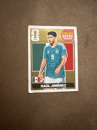 Carta Extra Sticker Raúl Jiménez Oro