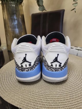 Zapatos Jordan Air 3 Azul Blanco