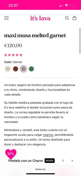 Bolso Its Lava marrón/granate (a estrenar)