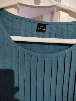 Blusa azul sin mangas XXXL
