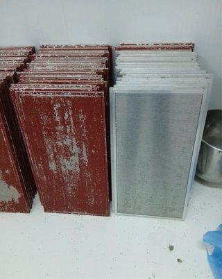 100 Bandejas Horno Panadería Aluminio 74x40cm