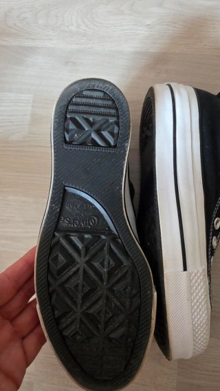 Zapatillas Converse plataforma negras